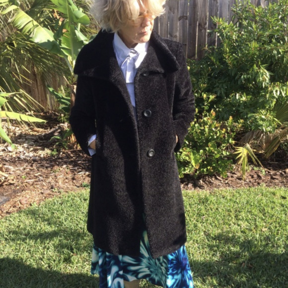 Black Teddy Pea Coats